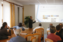 Rudolf Gális prezentoval aktivity organizované v rámci osláv 100. výročia založenia Medzinárodnej astronomickej únie. (Foto: Pavol Rapavý)