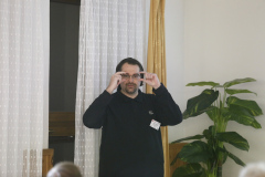 Ľubomír Hambálek predstavil popularizačné aktivity Slovenskej astronomickej spoločnosti pri SAV v Tatranskej Lomnici. (Foto: Pavol Rapavý)